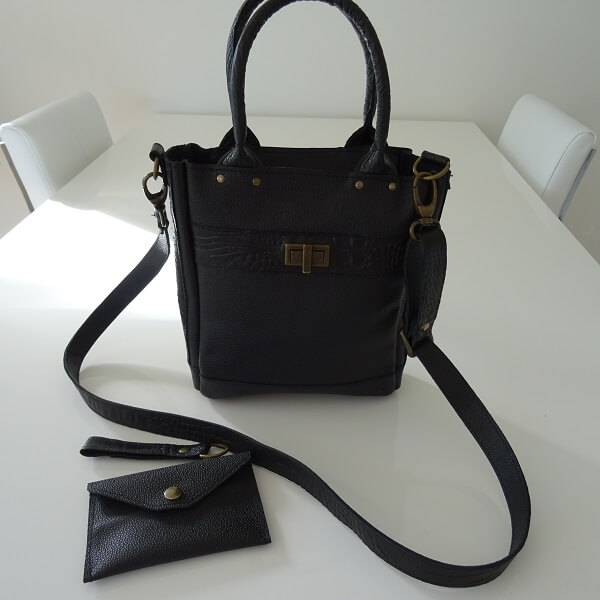 custom made black bag