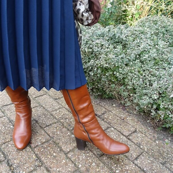 brown tall boots