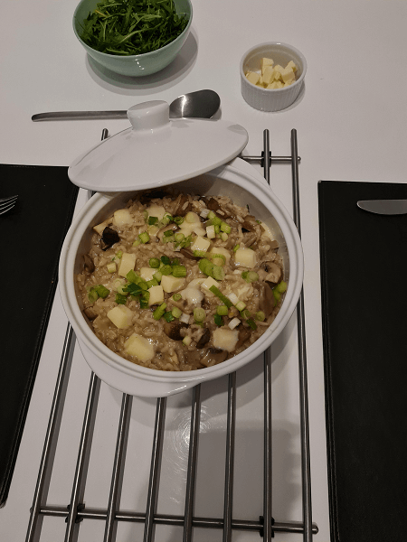 mushroom risotto