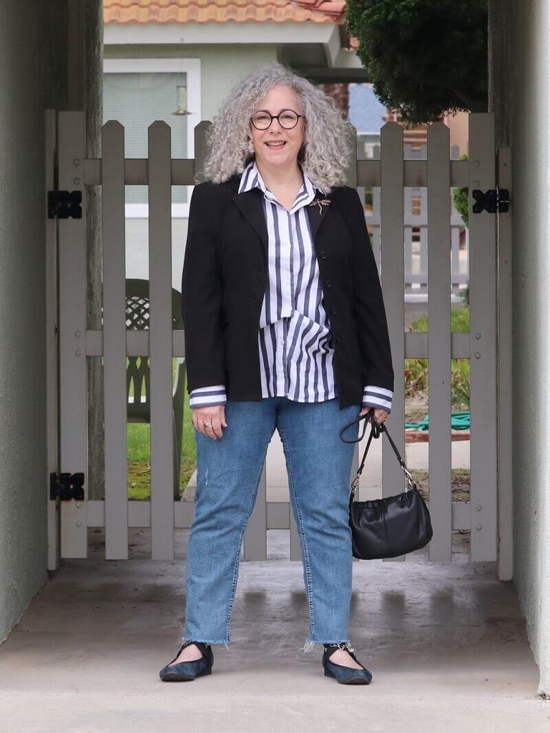 jeans with ballerinas