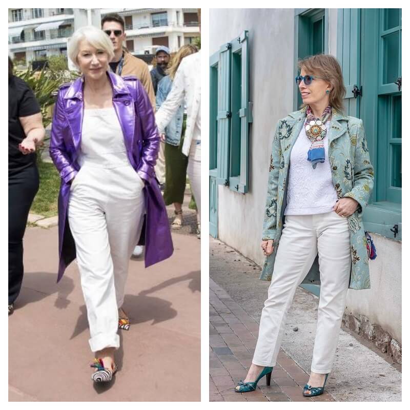 Jodie dressed as Helen Mirren