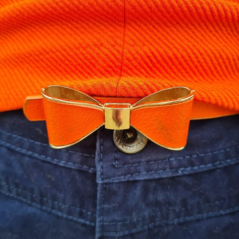 orange bow belt