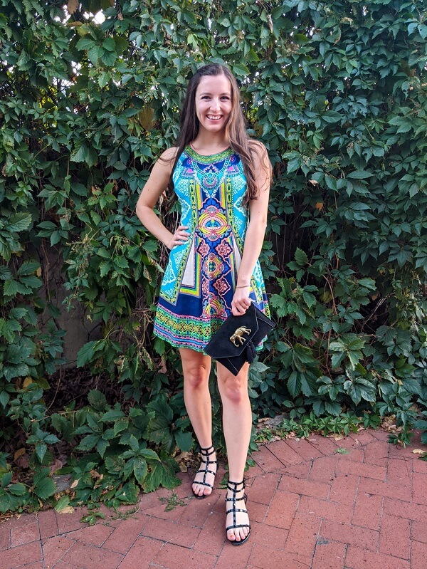 colourful summer dress