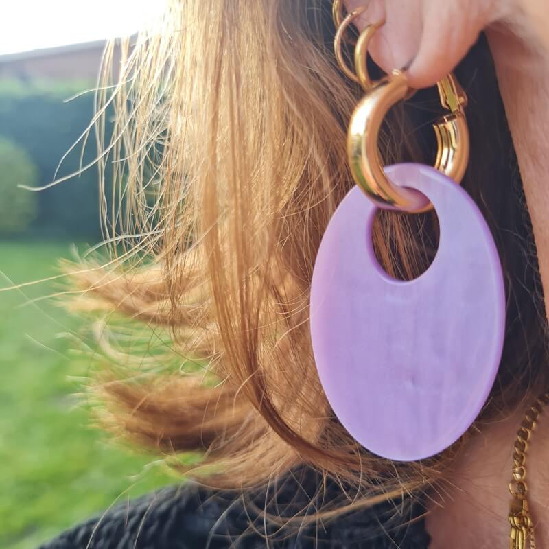 lilac earrings