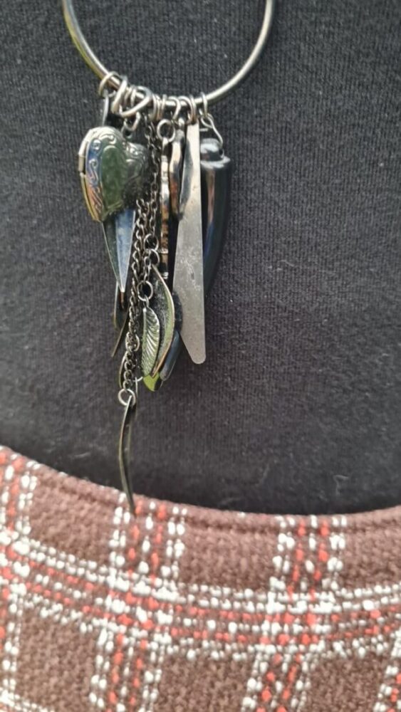 black necklace