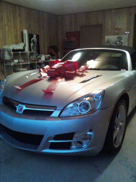 a new car as a gift