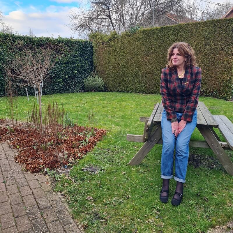 me in jeans and atartan jacket