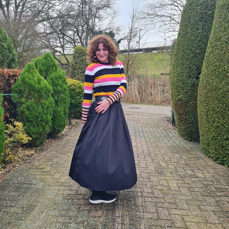 striped jumper in multi colours