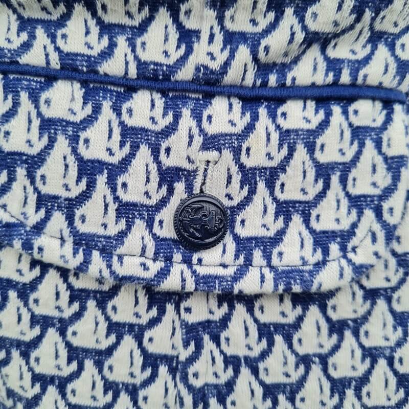 blazer with sailing boats