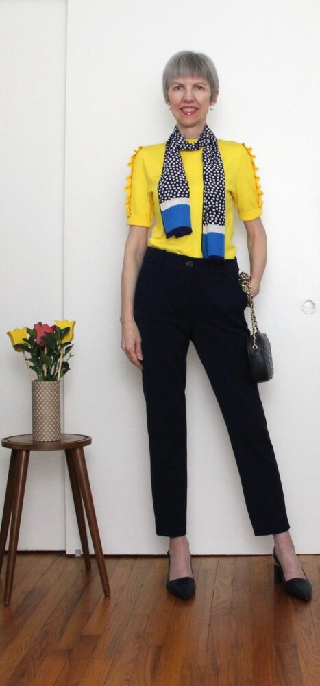 sunshine look with yellow top