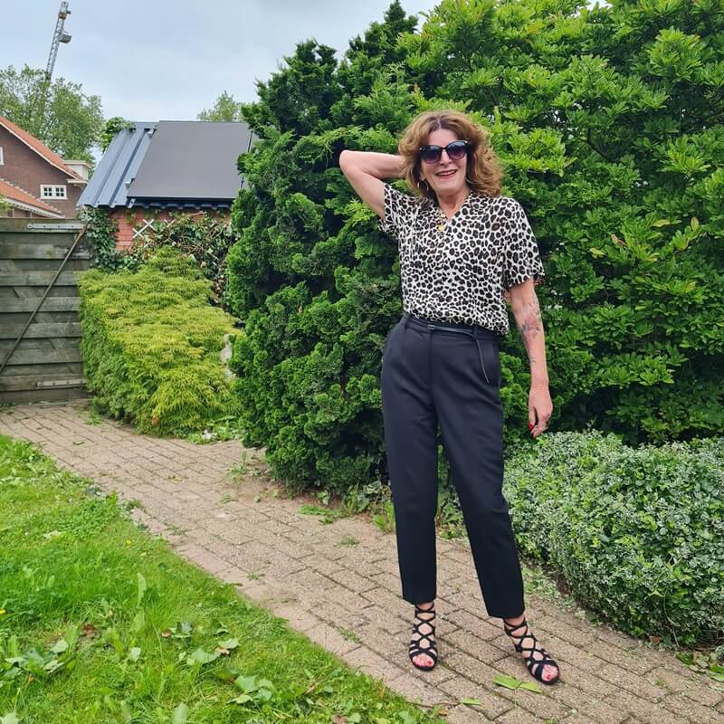 leopard print blouse