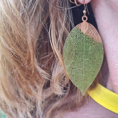 leaf earrings