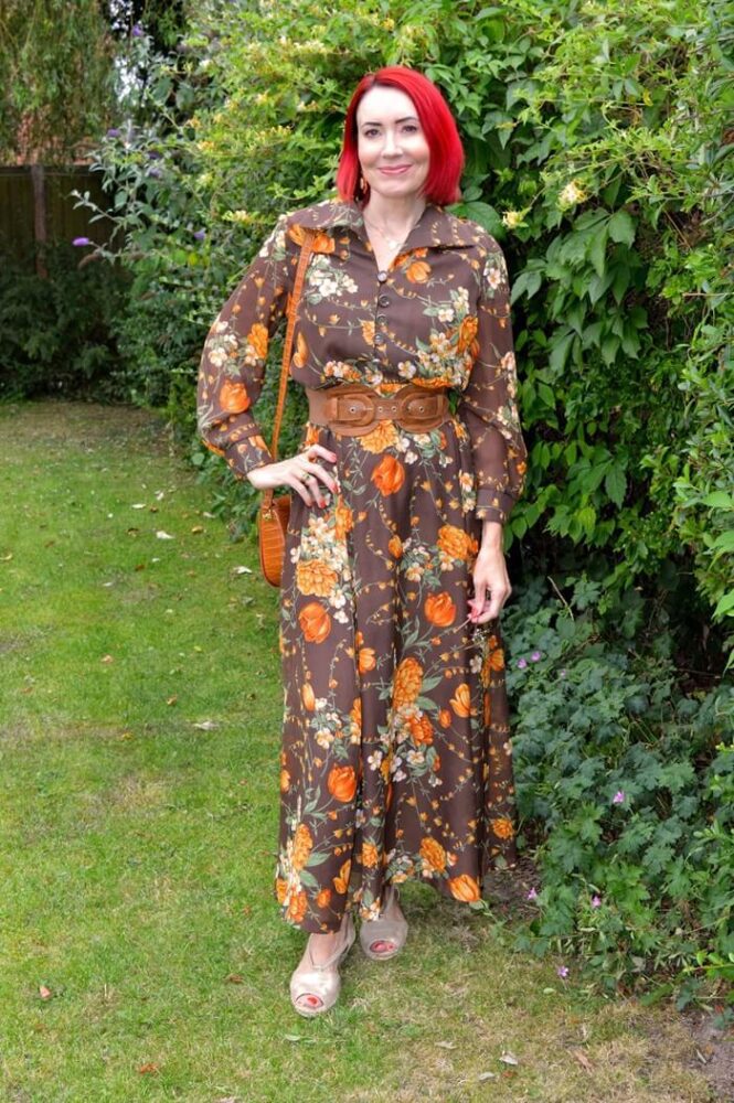 brown fall dress