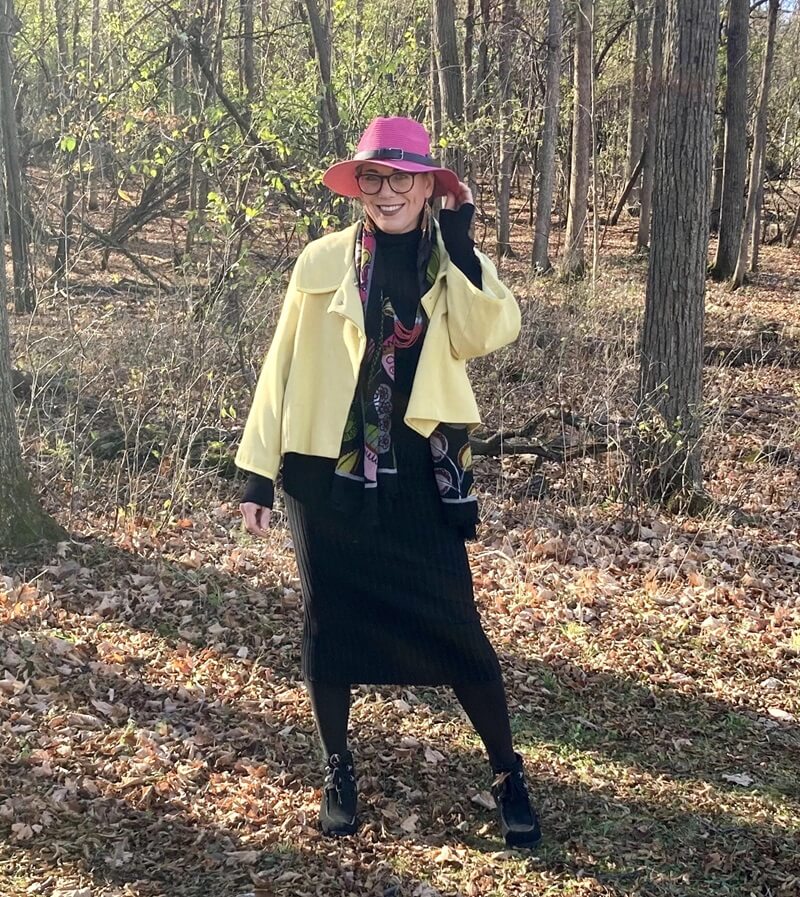 a hat worn in fall