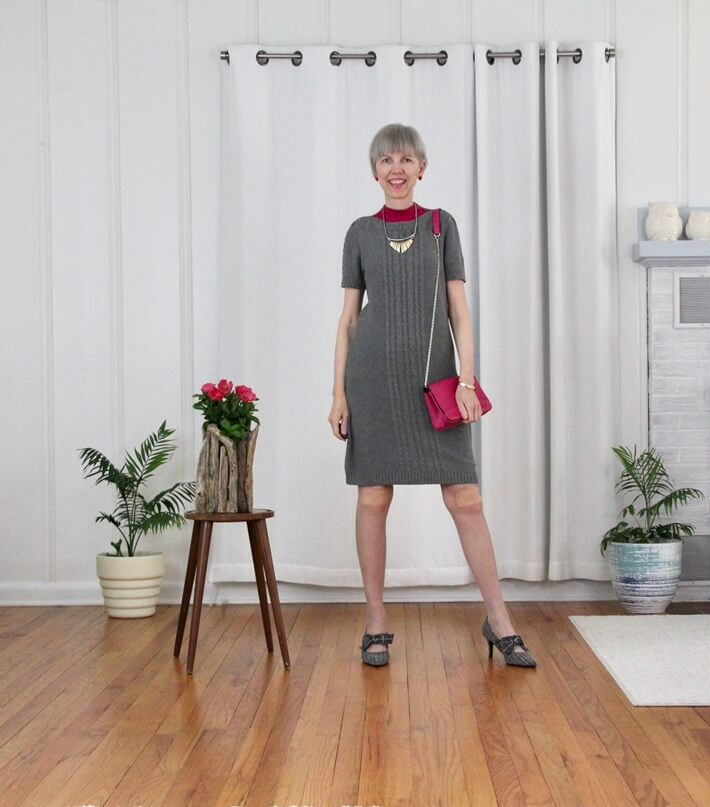 cableknit dress