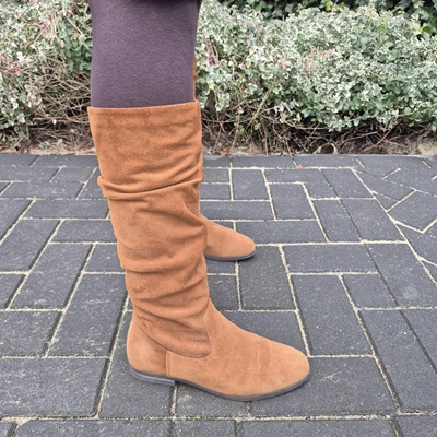 brown suede boots