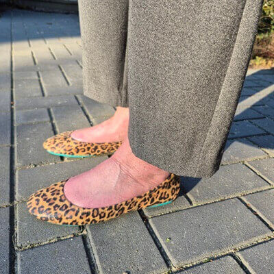 leopard print ballerina flats