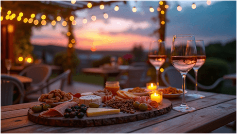 Elegant Patio Evening Gathering girls' night