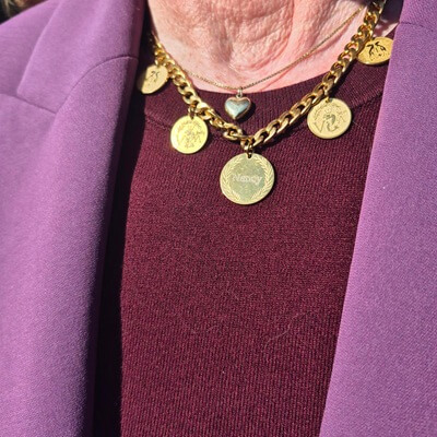 golden necklace