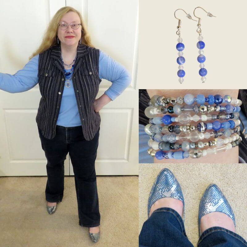jeans and denim vest