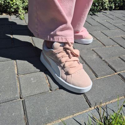 pink sneakers