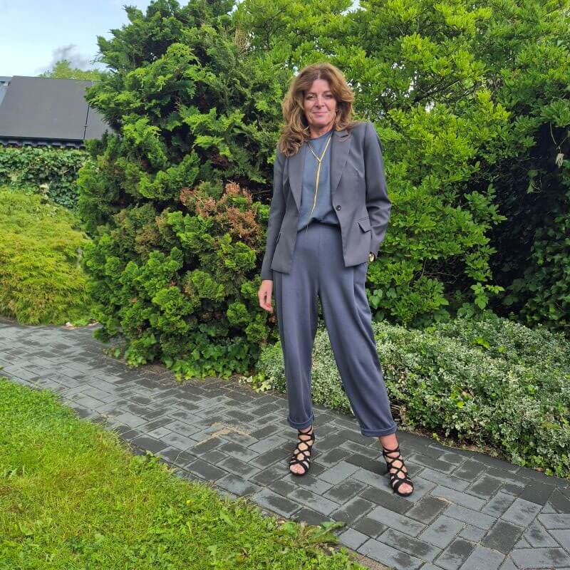joggers with a blazer