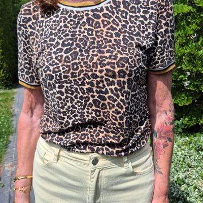 leopard print top