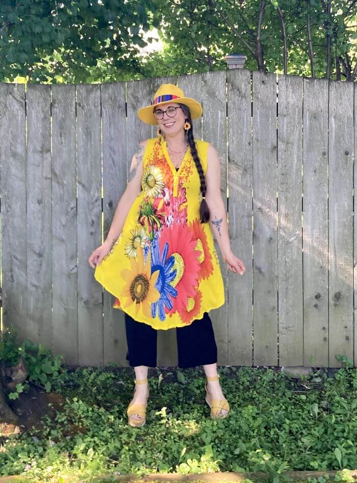 yellow tunique