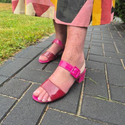 pink sandals