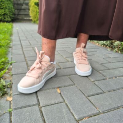 pink sneakers