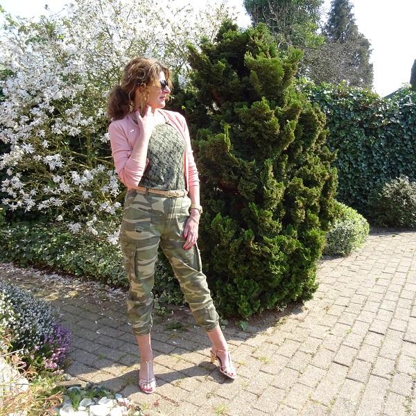 camouflage and pink outfit