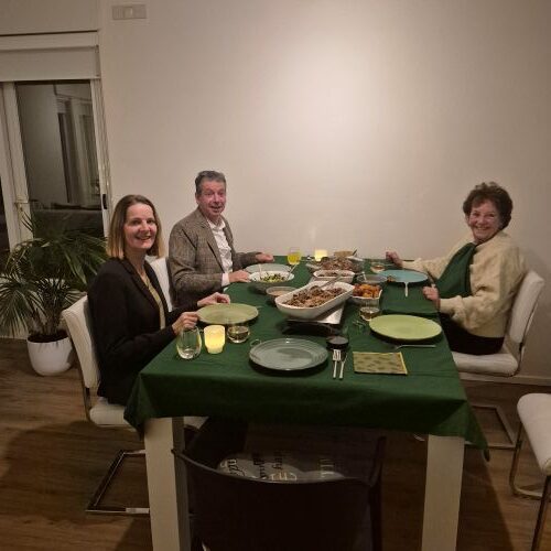 my family at the Christmas table