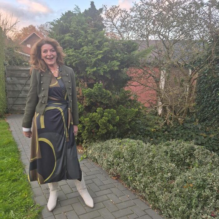 military style jacket for a bit of contrast